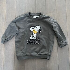 Peanuts Charcoal Snoopy Top